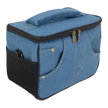 Imagem de predolo Bolsa de transporte multifuncional antiderrapante para amplificador de guitarra, organizador de alto-falantes e bolsa para shows, Azul 25x13x18cm
