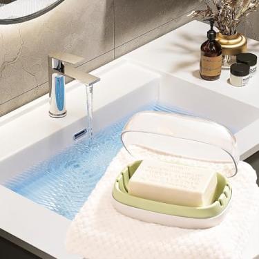 Imagem de Suporte de sabão em barra, 1 pacote para chuveiro, estojo de sabão de viagem com tampa para academia, itens de higiene pessoal de tamanho de viagem