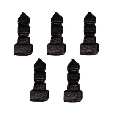 Imagem de Kit 5 Ponteiras Ponta de Lança Ferro N17 Grade Portão 09cm - Fundição 