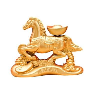 Imagem de Ioensy Estátua de Cavalo, Escultura Decorativa Feng Shui, Estatueta de Cavalo para Mesa de Escritório, Estante, Lareira, Armário, Presente de Inauguração de