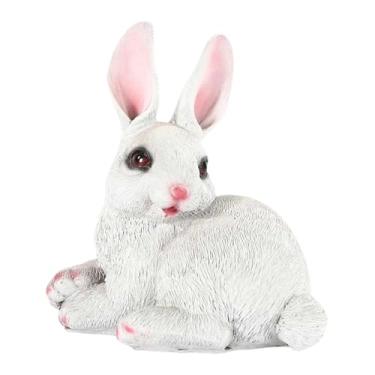 Imagem de MotiveTech Estátua de em Resina, Escultura de Animal, Decoração para Pátio, Figura para Jardim, Decoração de Páscoa para Lareira, Vitrine, Style D