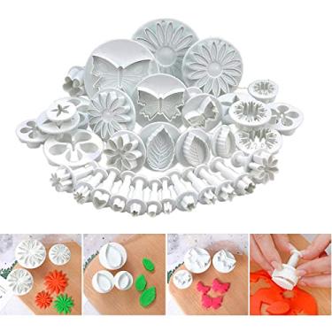 Imagem de Ferramentas de Decoração DIY 33 Peças para Bolo Massa Açúcar Biscoito Cutter Plunger Sugarcraft Flor Folha Borboleta Coração