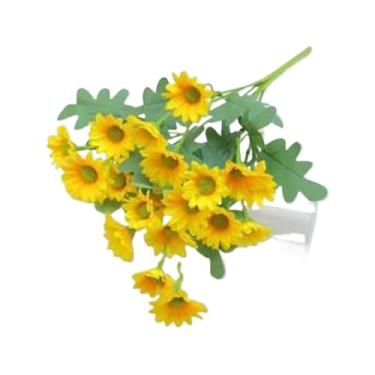 Imagem de Flores Artificiais, Adequadas Para Casamentos E Jardins — Plantas Decorativas Realistas Para Uso Interno E Externo.(Amarelo-4,1 unidade)