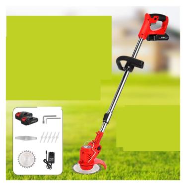 Imagem de Cortador de grama elétrico Cortador de grama elétrico pequeno multifuncional doméstico capinadores recarregável portátil máquina de gramado de jardim cortador de grama de íon de lítio sem ruído e ba