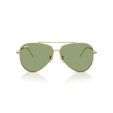Imagem de Óculos de Sol Ray-Ban Aviator Reverse 0RBR0101S 001/82 Tam 59 / Ouro - Lentes Verde