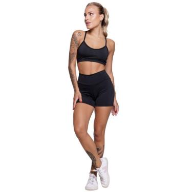 Imagem de Conjunto Fitness Feminino Vekyo – Top Alça Fina Sem Bojo + Short Suplex para Academia e Treino-Feminino