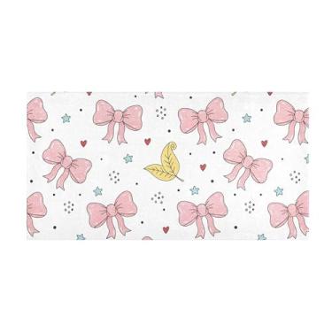 Imagem de Burbuja Tapete de corredor, laços, de pelúcia, antiderrapante, tapete de cozinha, suporte de borracha para corredor, quarto, sala de estar, decoração de entrada, lavável na máquina, 51 x 99 cm