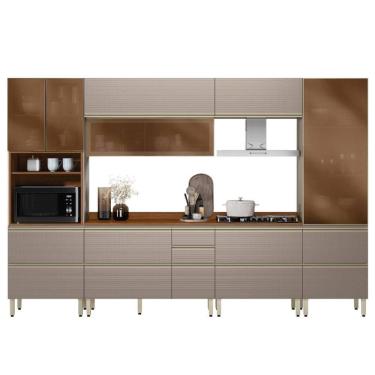 Imagem de Cozinha Modulada Proença 6 Peças com Paneleiro 1 Forno e Balcão 80cm - Demartêz