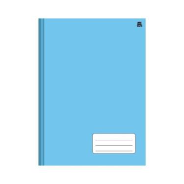 Imagem de Caderno Universitário Azul Capa Dura 1 Matéria 96 Folhas - ANIMATIVA