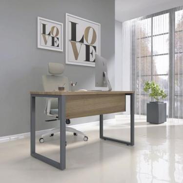 Imagem de Mesa de Madeira X M134/60p25 134cm Industrial Naturalle E Grafito - Pa