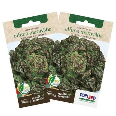 Imagem de 2X Sementes de Alface Maravilha Quatro Estações TOPSEED