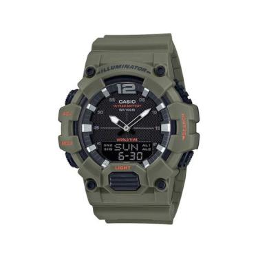 Imagem de Relógio casio masculino anadigi standard hdc-700-3a2vdf, Verde