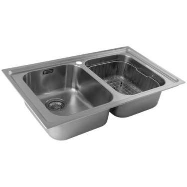 Imagem de CUBA FRANKE DUPLA DE SOBREPOR SMART SRX 620 86x50CM C/ ACESSÓRIOS 1486