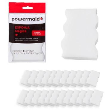 Imagem de Kit 24 Esponjas Mágicas Melamina Tira Manchas Limpeza - Powermaid