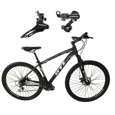 Imagem de Bicicleta Aro 29 Gti Roma Alumínio Câmbios Shimano 21v Freio a Disco Garfo Suspensão -...