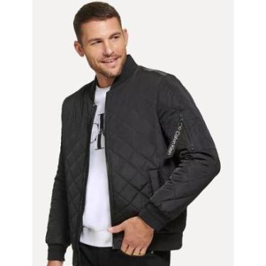 Imagem de Jaqueta Calvin Klein Bomber CK Zip Preta-Masculino