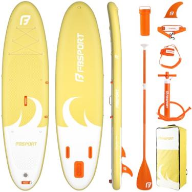 Imagem de FBSPORT Prancha De Stand Up Paddle Premium 11 Pés, Ioga Com Acessórios Para Sup E Bolsa Transporte, Postura Ampla, Controle Surfe, Deck Antiderrapante, Guia Bomba Jovens Adultos