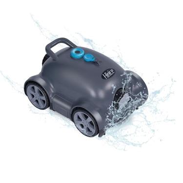 Imagem de Hinice Robô Aspirador De Piscina Sem Fio, Automático Para Piscinas Enterradas/Acima Do Solo, Autonomia 150 Minutos, À Prova D'Água Ipx8, Cobertura 2200 Pés Quadrados (Cinza Escuro)