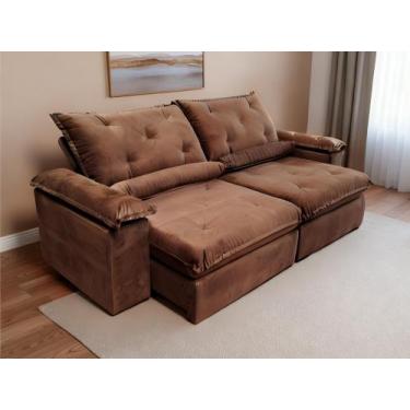 Imagem de Sofa Xangai Retratil e Reclinavel 2,10 Metros Fernandes estofados Cor 