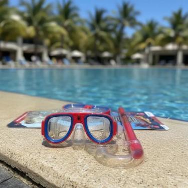 Imagem de Kit Mergulho Máscara E Snorkel Infantil Homem Aranha - EX Decor