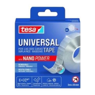 Imagem de Fita Adesiva Dupla Face Reutilizável 30mmx3m Tesa Nano Power 55810 - t