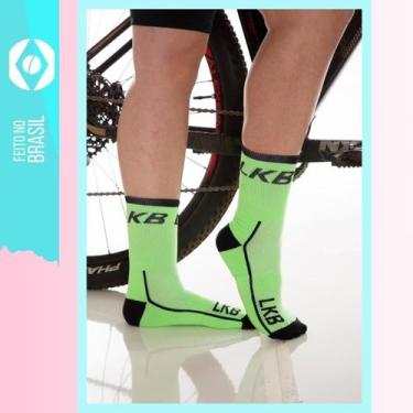 Imagem de Meia ciclismo aventura bike - leke meias, Verde, 34 A 39