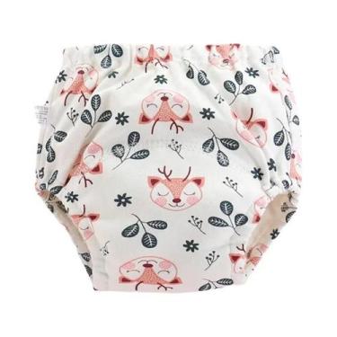 Imagem de Calças De Treinamento De Algodão Para Bebês, Fraldas De Pano Reutilizá