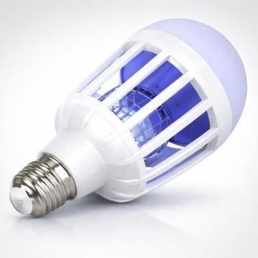 Imagem de Lâmpada Mata Insetos LED com Luz UV e Grade Elétrica 2 em 1 220V - Gen
