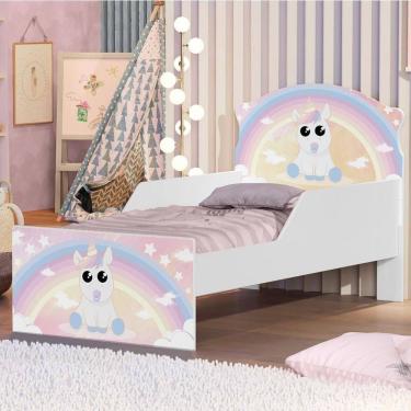 Imagem de Cama Infantil Unicórnio Criança Com Colchão