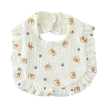 Imagem de Babador Floral De Algodão Para Bebês, Estilo Coreano Com Renda, Toalha