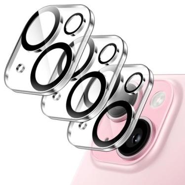 Imagem de Protetor de lente de câmera JeTech para iPhone 15 6,1/6,7 polegadas, p