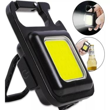 Imagem de Mini Lanterna Led Chaveiro Mosquetão Portáti Imã Potente Usb