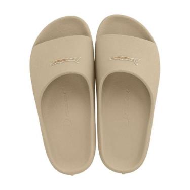 Imagem de Chinelo Slide Estiloso e Leve Masculino Rider Drip Bege 40, Bege, 40
