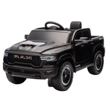 Imagem de Carrinho Elétrico Infantil 12V RAM 1500 Preto - Unitoys