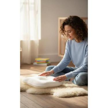 Imagem de 2x Travesseiro Bebê Anatômico Urso Branco Prevenção Cabeça A - Congrat