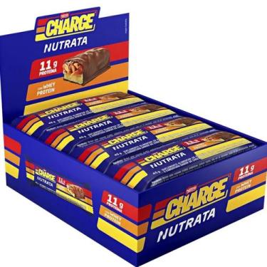 Imagem de Barra de Proteína Nestle Charge 45g Box 12 Unidades Nutrata, Caramelo 
