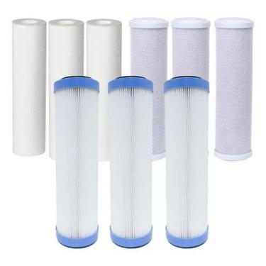 Imagem de Kit 3 Refis Para Reposição - Plissado + Carvão + Pp Transparente - Roy