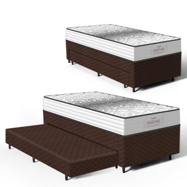 Imagem de Cama Box com Colchão de Molas Ensacadas Double Face Essence Probel + Auxiliar de Espuma...