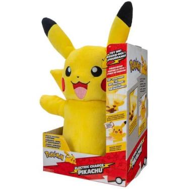 Imagem de Pelúcia Original Pokémon Pikachu Luxo com som e luz 35 cm - Sunny, Ama