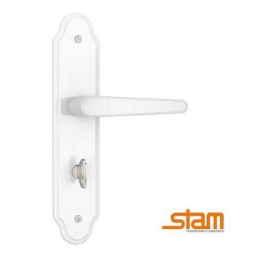 Imagem de Fechadura Porta Banheiro Madeira Stam 823/03 Branco