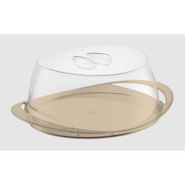 Imagem de Porta bolo grande cores com tampa transparente uz - UZ UD, CREME