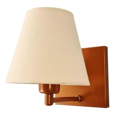 Imagem de Kit 2 Arandelas Clássica Cobre Cúpula Branca Interruptor - Lumi Life I