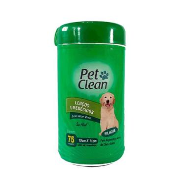 Imagem de Lenço Umedecido Pet Clean para Cães e Gatos, Verde