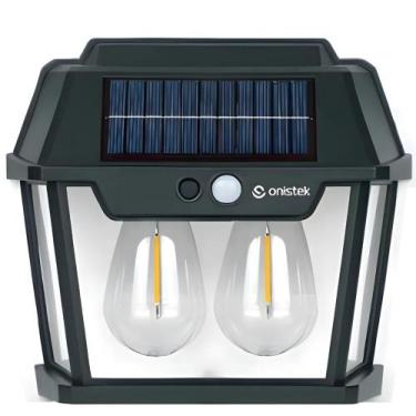 Imagem de Luminária Solar 2 Lâmpadas Luz Led Arandela Sensor Presença ON-LU04