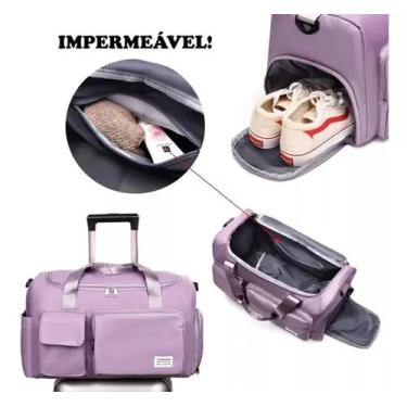 Imagem de Bolsa Feminina e Masculina Viagem e Passeio - QU, Lilás