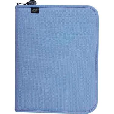 Imagem de Fichario com Ziper Sweet Azul C/ESTOJO+DIV 96FLS - ACP