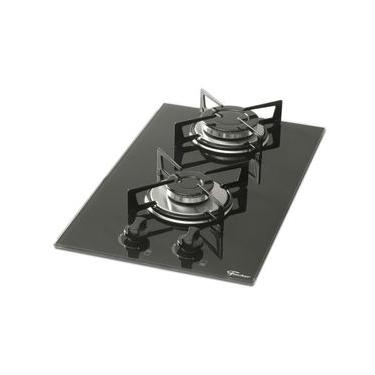 Imagem de Fogão Cooktop Gás Fischer Fogão Cooktop Fischer 2q Mesa Vidro Temperado 2 Bocas Bivolt