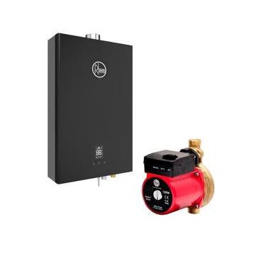 Imagem de Kit Aquecedor de Água 20L Black Wi-Fi Gn de Passagem Parede Digital Rheem Bivolt