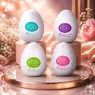 Imagem de Masturbador Masculino EGG Kit com 4 Sortidos - Magical Kiss - QC