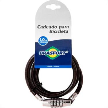 Imagem de Cadeado Bicicleta Brasfort Com Segredo 08Mmx1M 7017